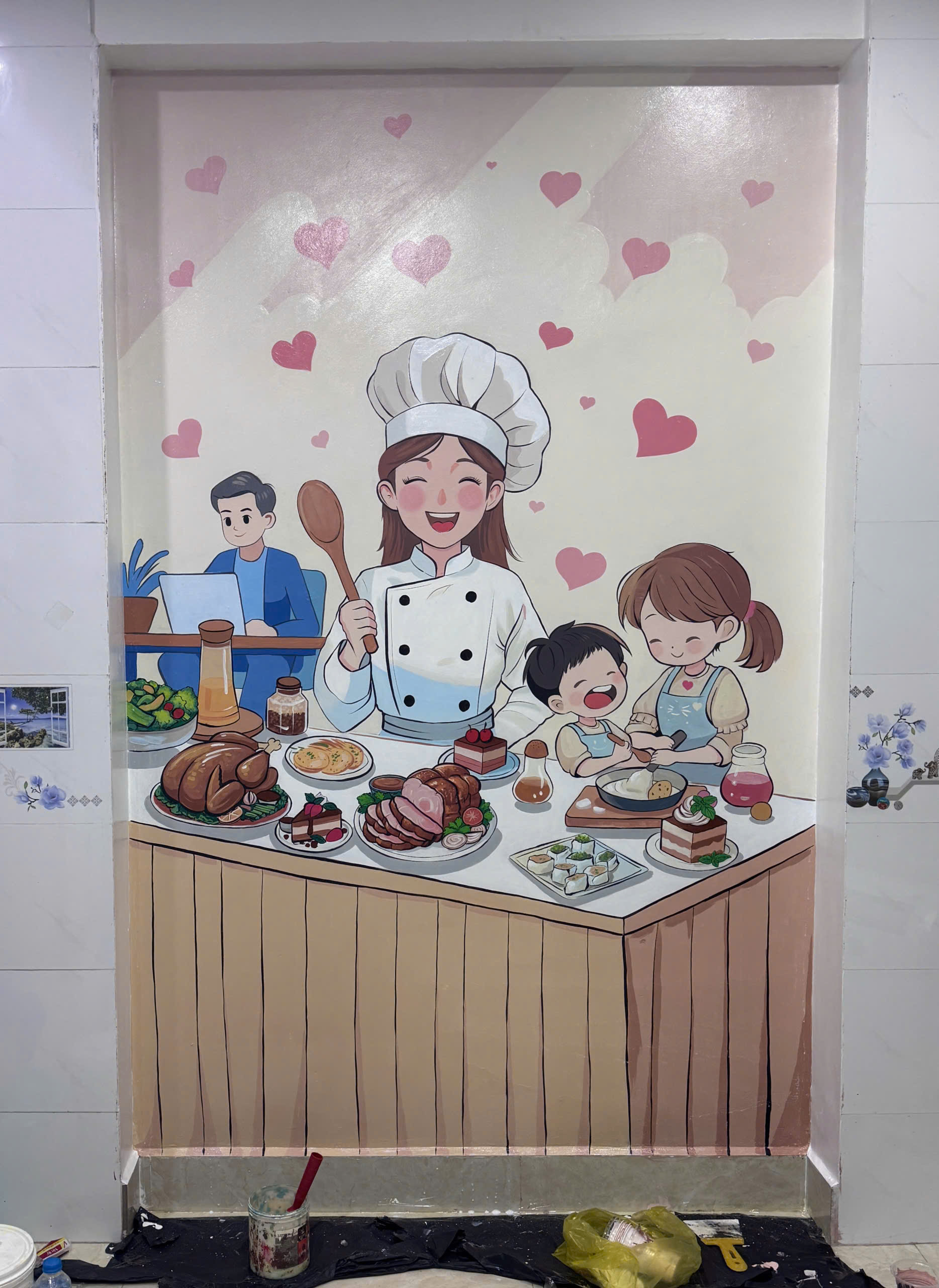Tranh sân cỏ không có đầu bếp