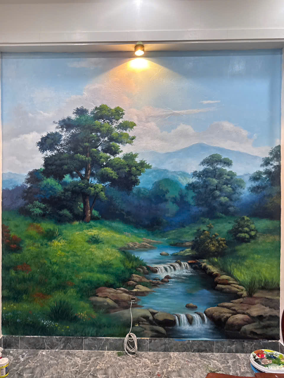 Vẽ tranh tường văn phòng Hải Phòng truyền cảm hứng làm việc